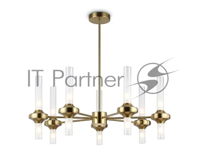 Люстра Ambrella light LH55360/14 BS/CL латунь/прозрачный G9/14 max 30W D750*690
