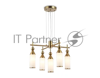 Люстра Ambrella light LH55276/5 BS/FR латунь/белый матовый E14*5 max 40W D520*1390