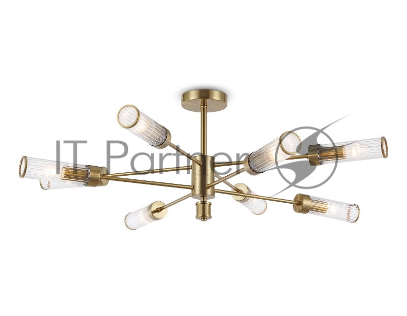 Люстра Ambrella light LH55162/8 BS/CL латунь/прозрачный E14/8 max 40W D930*330
