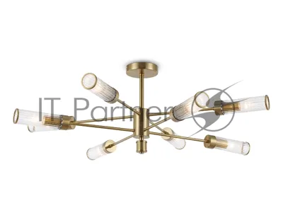 Люстра Ambrella light LH55162/8 BS/CL латунь/прозрачный E14/8 max 40W D930*330