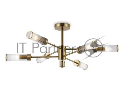 Люстра Ambrella light LH55161/6 BS/CL латунь/прозрачный E14/6 max 40W D830*330