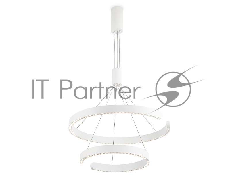 Подвесной светодиодный светильник Ambrella light FL5884/2 WH белый 45W 3000K/4200K/6400K D600/400*1200 (без ПДУ)