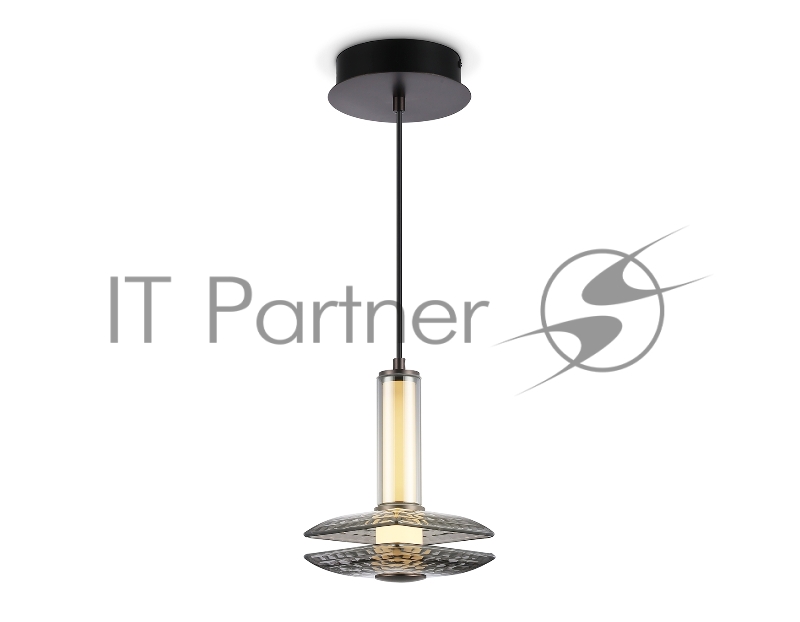 Подвесной светодиодный светильник Ambrella light LH31003 GR/SM серый/дымчатый 10W 3000K 150*150*240