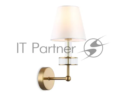 Настенный светильник Ambrella light LH71025 BS/WH латунь/белый E14 max 40W 210*150*355