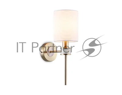 Настенный светильник Ambrella light LH72375 DBS/WH темная латунь/белый E14 max 40W 190*120*370