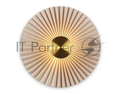 Настенный светильник Ambrella light LH72643 BR/WH латунь/бежевый 6W 3000K D300*100