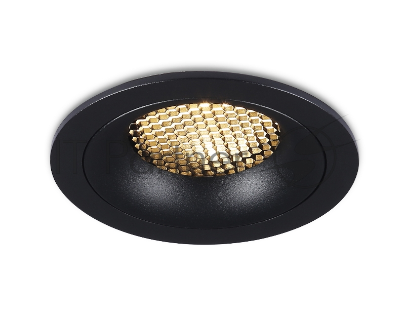 Светильник встраиваемый Ambrella light TN102724 BK черный GU5.3 92*92*23