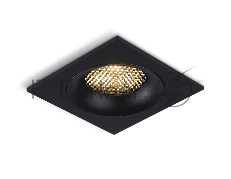Светильник встраиваемый Ambrella light TN102729 BK черный GU5.3 92*92*23