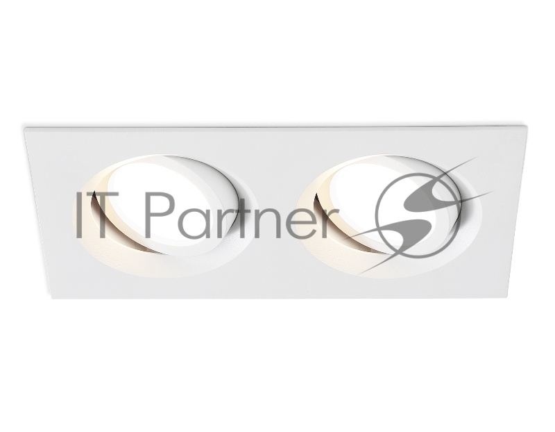 Встраиваемый поворотный точечный светильник Ambrella light TN102745/2 WH белый IP20 GU5.3/2 180*95*25