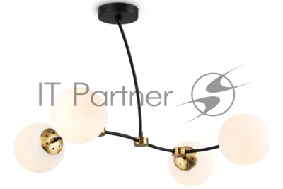 Светитльник Ambrella Light TR2544/4 BK/SB черный/бронза E27/4 max 60W 700*450*450
