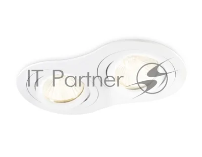 Встраиваемый поворотный точечный светильник Ambrella light TN102505/2 WH белый GU5.3 175*95*28