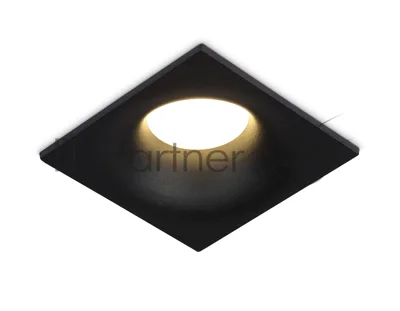 Встраиваемый точечный светильник Ambrella light TN102812 BK черный GU5.3 85*85*35