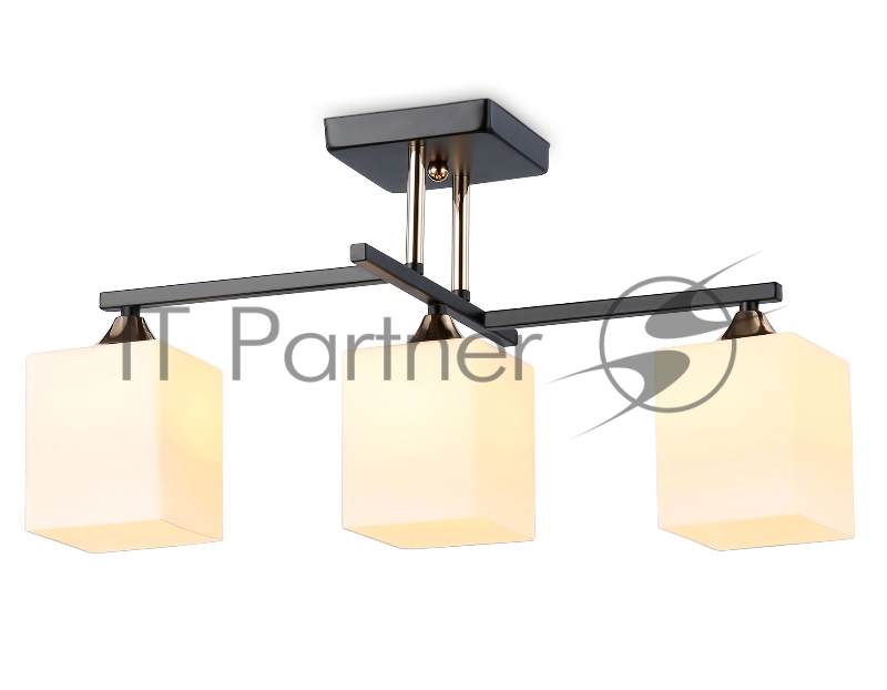 Светильник Ambrella light TR303114/3 BK/FGD/FR черный/золото/белый матовый E27/3 max 40W 490*260*290