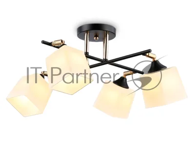Светильник Ambrella light TR303084/4 BK/FGD/FR черный/золото/белый матовый E27/4 max 40W 580*580*250