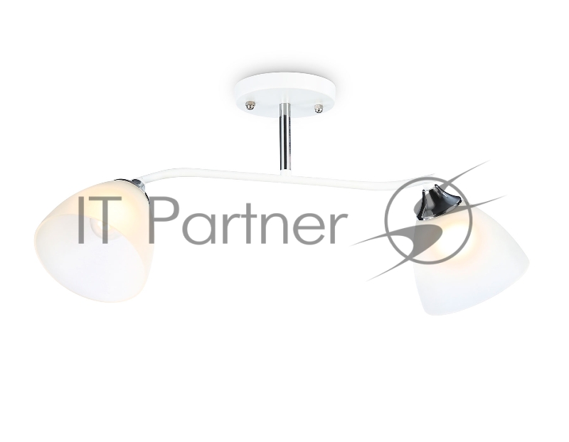 Светильник Ambrella light TR303001/2 WH/CH/FR белый/хром/белый матовый E27/2 max 40W 560*140*240