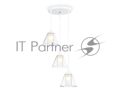 Светильник Ambrella light TR3553/3 WH/CL/FR белый/прозрачный/белый матовый E27/3 max 40W D340*800