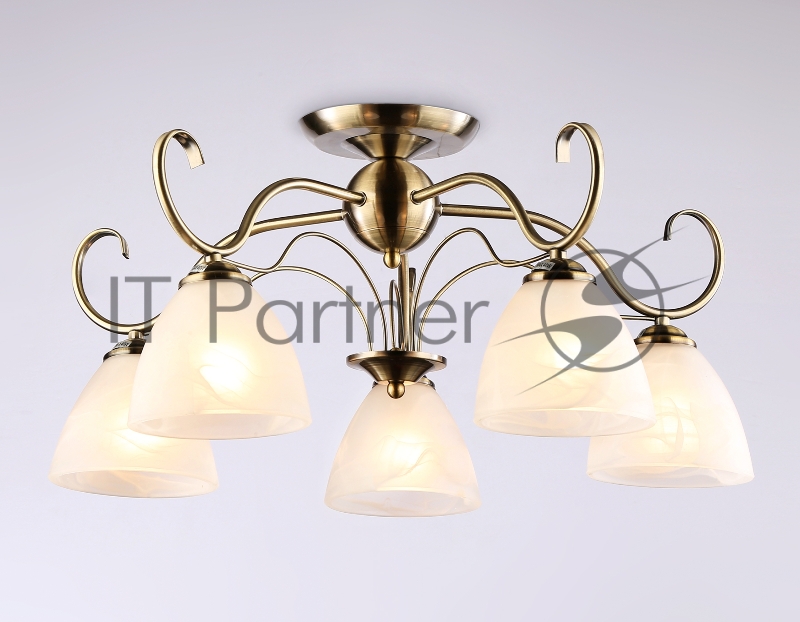 Светильник Ambrella light TR3046/5 SB/FR бронза/белый матовый E27/5 max 40W D595*285