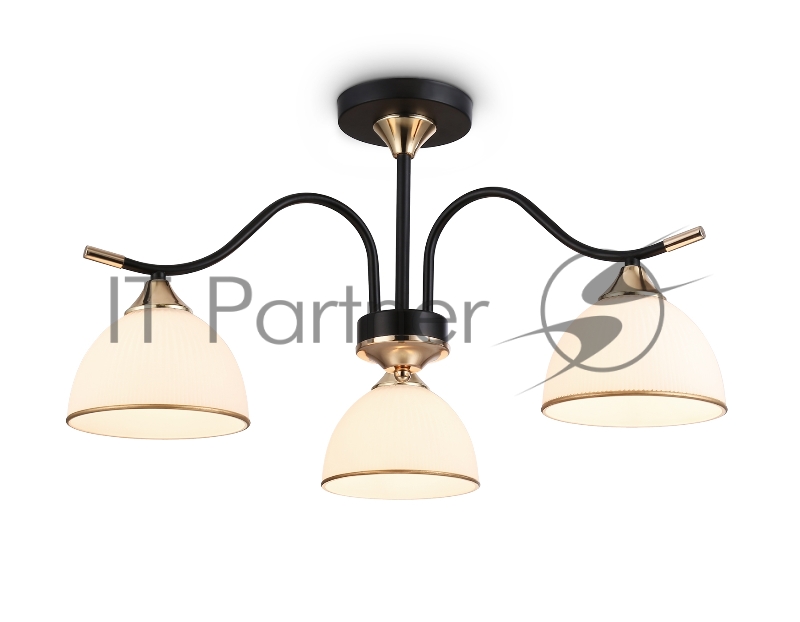 Светильник Ambrella light TR3161/3 BK/FGD черный/золото E27/3 max 60W D580*300