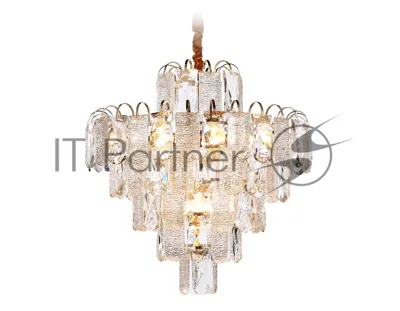 Светильник Ambrella light TR5233/12 SGD/CL/FR золото/прозрачный/белый матовый E27*12 max 40W D600*610