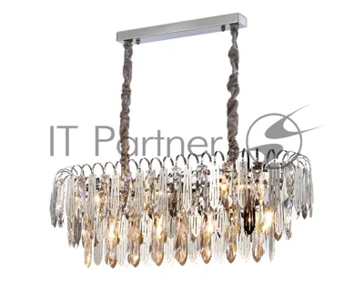 Светильник Ambrella light TR5259/10 CH/CL хром/прозрачный E27*10 max 40W 800*300*270