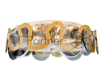 Светильник Ambrella light TR5328/6 GD/SM/FR золото/дымчатый/белый матовый E14/6 max 40W D606*230