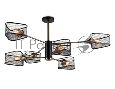 Светильник Ambrella light TR80172/6 SB/BK бронза/черный E27/6 max 40W D950*375
