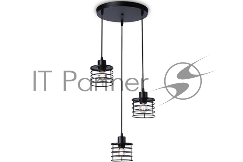 Светильник Ambrella light TR8081/3 BK черный E27*3 max 40W D372*1170