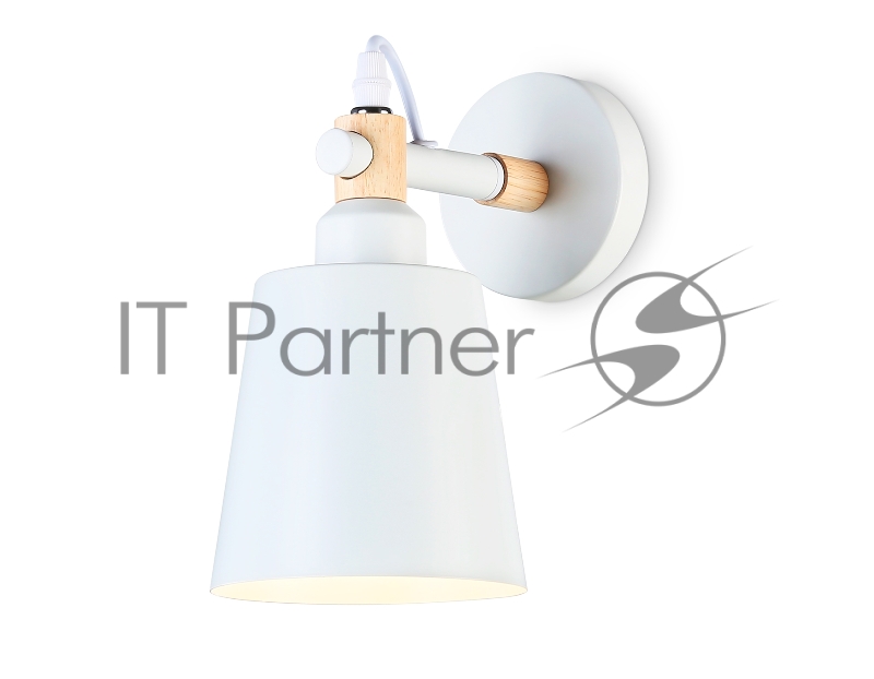 Светильник Ambrella light TR82212 WH/LW белый/светлое дерево E27 max 40W 230*130*190