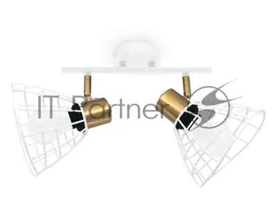 Светильник Ambrella light TR8601/2 WH/GD белый/золото E27*2 max 40W 260*154*230