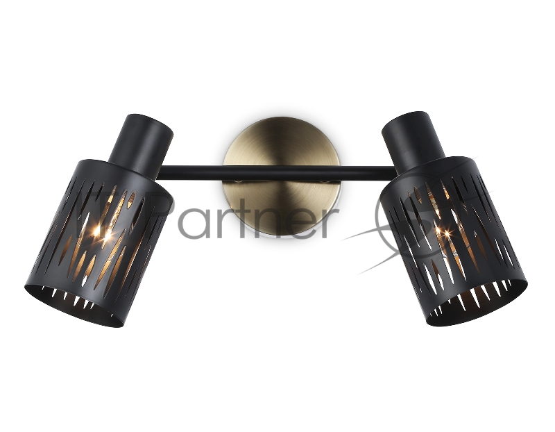Светильник Ambrella light TR8668/2 BK/SB чёрный/бронза E14/2 max 60W 360*100*190