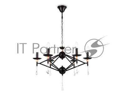 Светильник Ambrella light TR9597/6 BK черный E14/6 max 40W D660*880