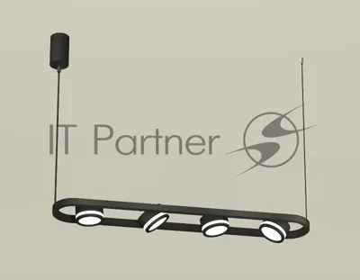 Светильник Ambrella light XB9164150/4 SBK/FR черный песок/белый матовый GX53 (C9164, N8415)