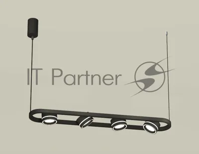 Светильник Ambrella light XB9164151/4 SBK/FR черный песок/белый матовый GX53 (C9164, N8434)
