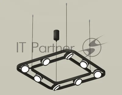 Светильник Ambrella light XB9182150/8 SBK/FR черный песок/белый матовый GX53 (C9182, N8415)