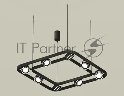 Светильник Ambrella light XB9182151/8 SBK/FR черный песок/белый матовый GX53 (C9182, N8434)