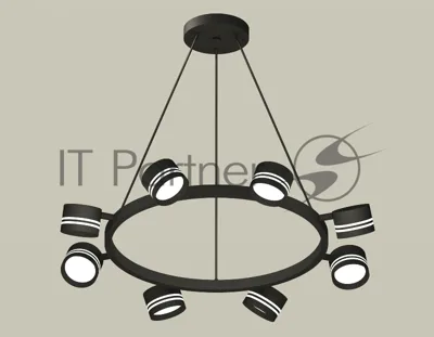 Светильник Ambrella light XB9198202/8 SBK/FR черный песок/белый матовый GX53 (C9198, N8478)