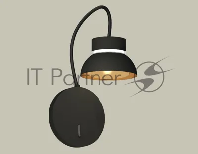 Светильник Ambrella light XB9596101 SBK/PYG/CL черный песок/золото желтое полированное/прозрачный GX53 (C9596, N8145)