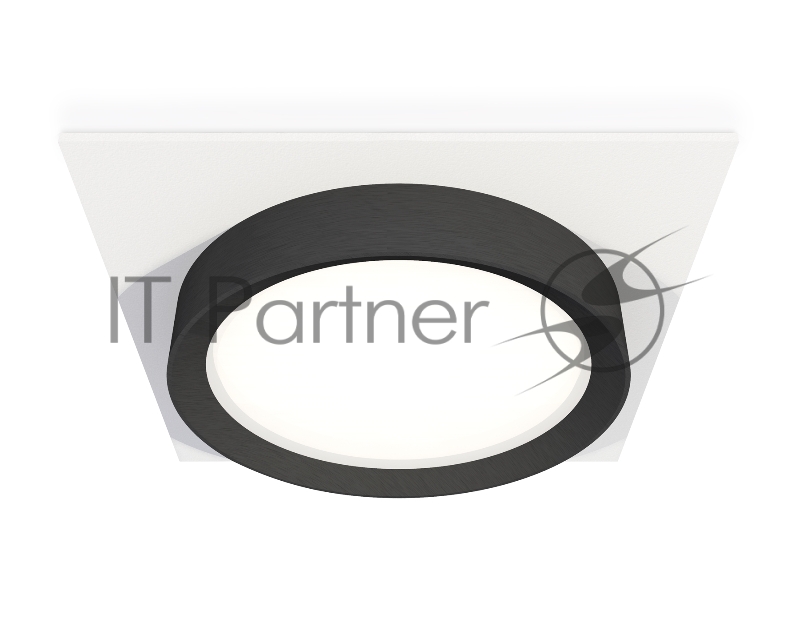 Комплект встраиваемого светильника Ambrella light XC8061002 SWH/PBK белый песок/черный полированный GX53 (C8061, N8113)