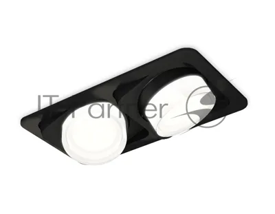 Комплект встраиваемого светильника Ambrella light XC7664083 SBK/FR/CL черный песок/белый матовый/прозрачный MR16 GU5.3 (C7664, N7160)