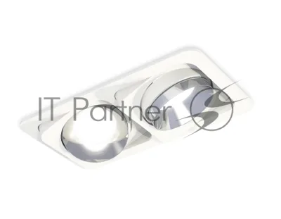 Комплект встраиваемого поворотного светильника Ambrella light XC7663022 SWH/PSL белый песок/серебро полированное MR16 GU5.3 (C7663, N7032)