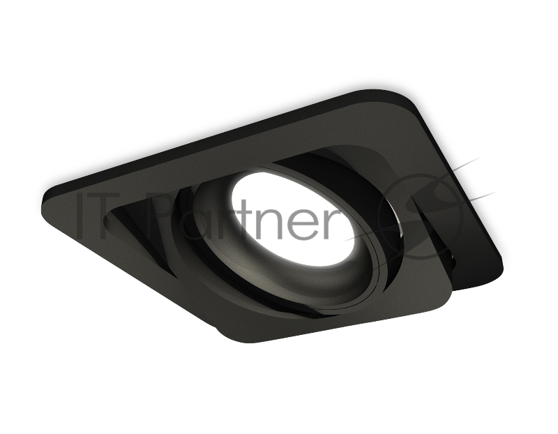 Комплект встраиваемого поворотного светильника Ambrella light XC7659001 SBK черный песок MR16 GU5.3 (C7659, N7021)