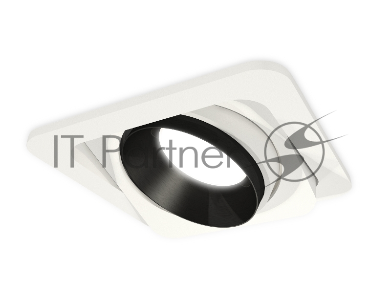 Комплект встраиваемого поворотного светильника Ambrella light XC7658021 SWH/PBK белый песок/черный полированный MR16 GU5.3 (C7658, N7031)