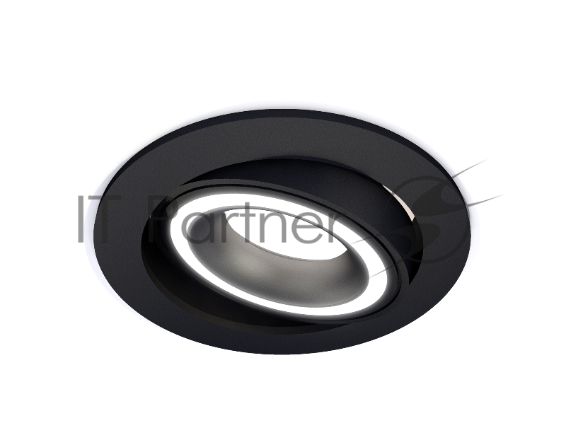Комплект встраиваемого поворотного светильника Ambrella light XC7652080 SBK/FR черный песок/белый матовый MR16 GU5.3 (C7652, N7111)