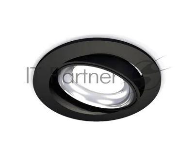 Комплект встраиваемого поворотного светильника Ambrella light XC7652002 SBK/PSL черный песок/серебро полированное MR16 GU5.3 (C7652, N7023)