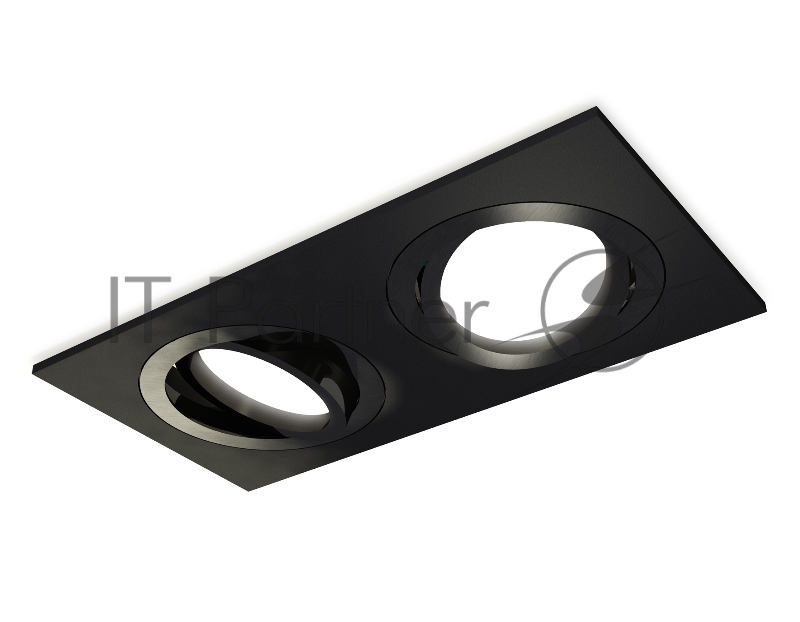 Комплект встраиваемого поворотного светильника Ambrella light XC7636081 SBK/PBK черный песок/черный полированный MR16 GU5.3 (C7636, N7002)