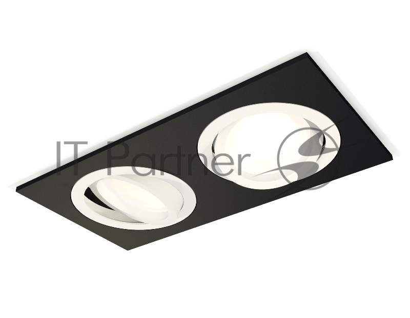 Комплект встраиваемого поворотного светильника Ambrella light XC7636080 SBK/SWH черный песок/белый песок MR16 GU5.3 (C7636, N7001)