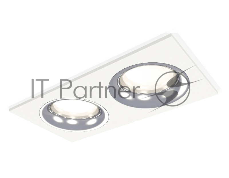 Комплект встраиваемого светильника Ambrella light XC7635003 SWH/PSL белый песок/серебро полированное MR16 GU5.3 (C7635, N7012)