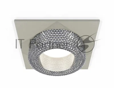 Комплект встраиваемого светильника Ambrella light XC7633020 SGR/CL серый песок/прозрачный MR16 GU5.3 (C7633, N7191)