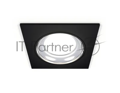Комплект встраиваемого светильника Ambrella light XC7632061 SBK/PSL черный песок/серебро полированное MR16 GU5.3 (C7632, N7023)