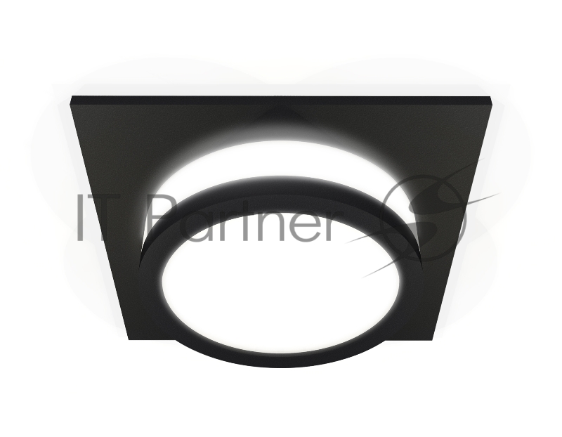 Комплект встраиваемого светильника Ambrella light XC7632041 SBK/FR черный песок/белый матовый MR16 GU5.3 (C7632, N7121)